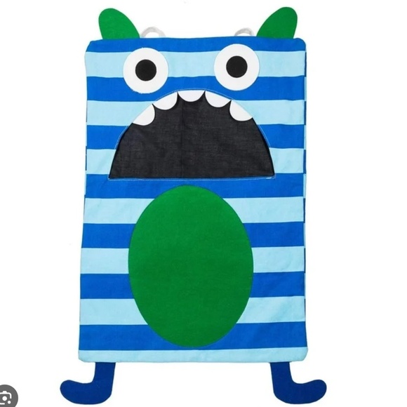 Awesome Canvas kids Monster Bag-Storage or Hamper wall hanging, durable, large - Picture 4 of 6